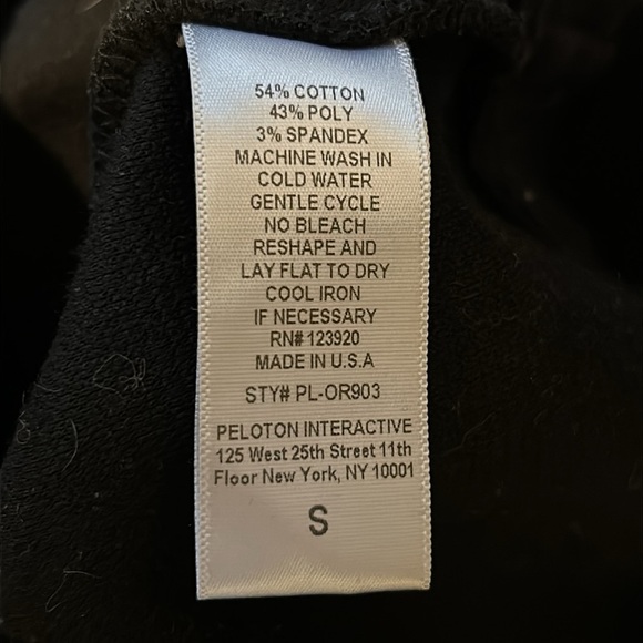 Peloton Women's Pullover 1/2 Zip Asymmetrical Black Ribbed Athleisure, Small - Picture 10 of 10